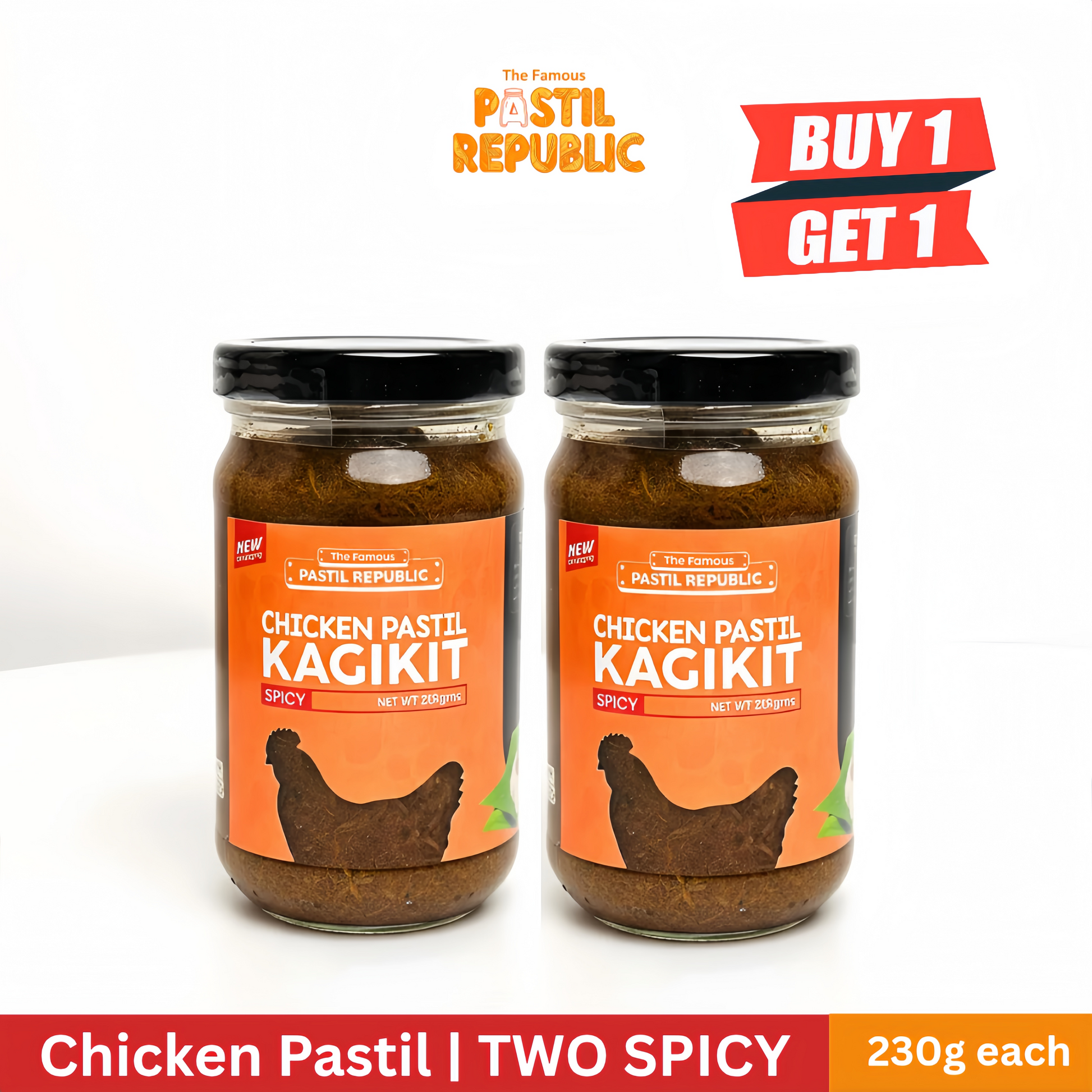 Buy 1 Take 1 Promo - Two Pastil Jars (kagikit)