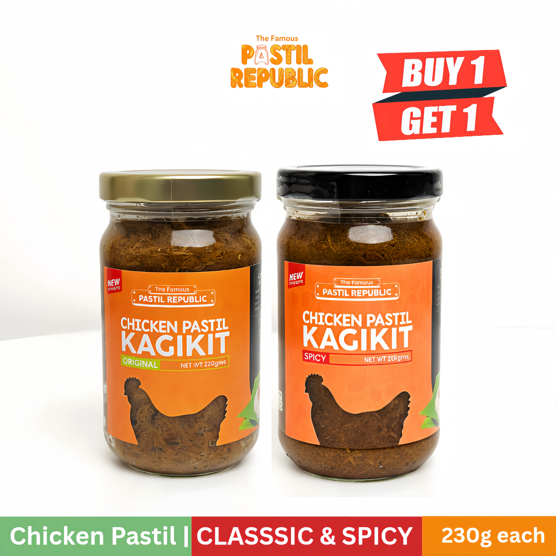 Buy 1 Take 1 Promo - Two Pastil Jars (kagikit)